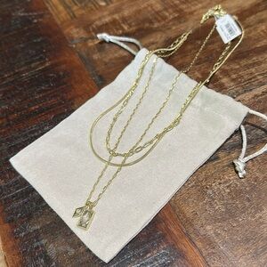 Kendra Scott Kingsley Multi Gold Strand Necklace